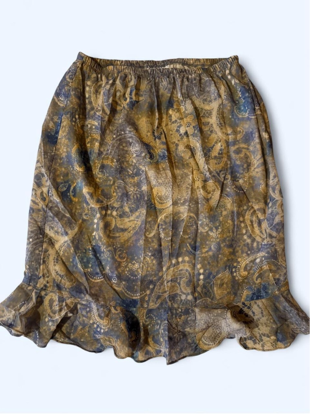 Avenue Paisley Ruffle Skirt Size 14/16